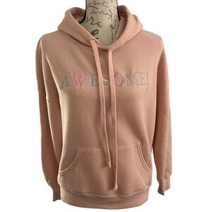 Taylor Swift AWESOME Soft Peach Hooded Sweatshirt XS
